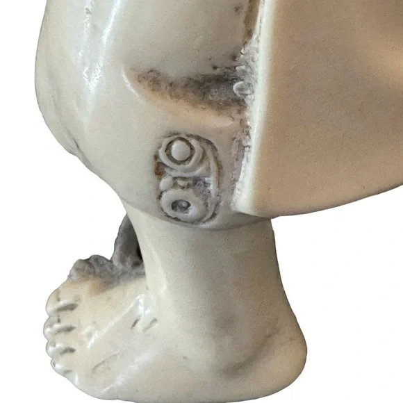 Great 19th Century Vintage Asian Fisherman Sculpture Figurine - Picture 9 of 14